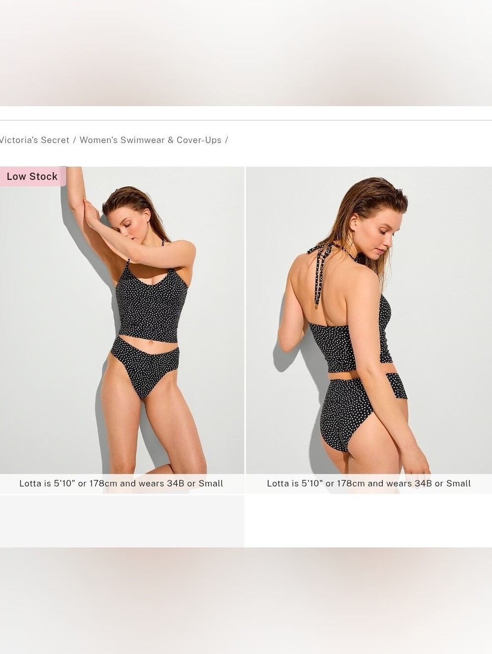 Victoria's Secret SwimEssential Scoop Halter Tankini Top